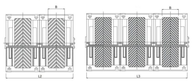 Размерные характеристики Роликовые отбойные устройства VE-R