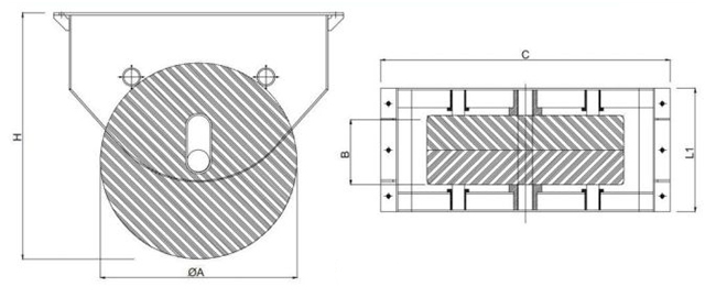 Роликовые отбойные устройства VE-R
